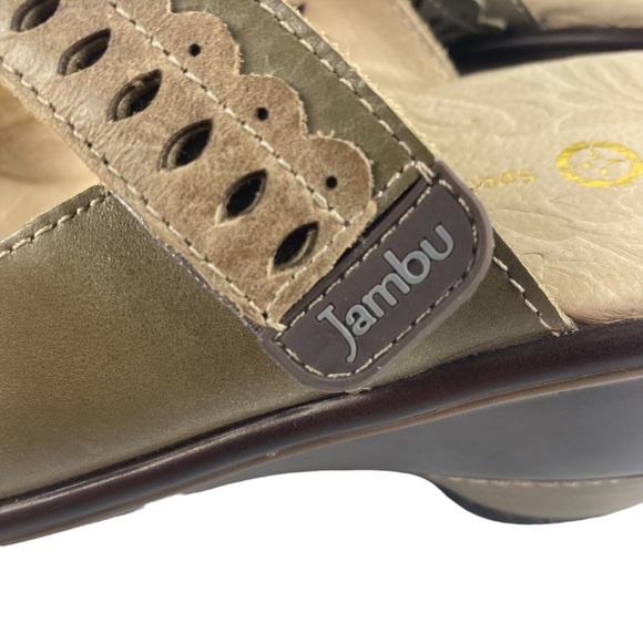 Jambu Women’s Touring Too Leather Open Toe Sport Wedge Sandals - Size 7.5 - Picture 8 of 11